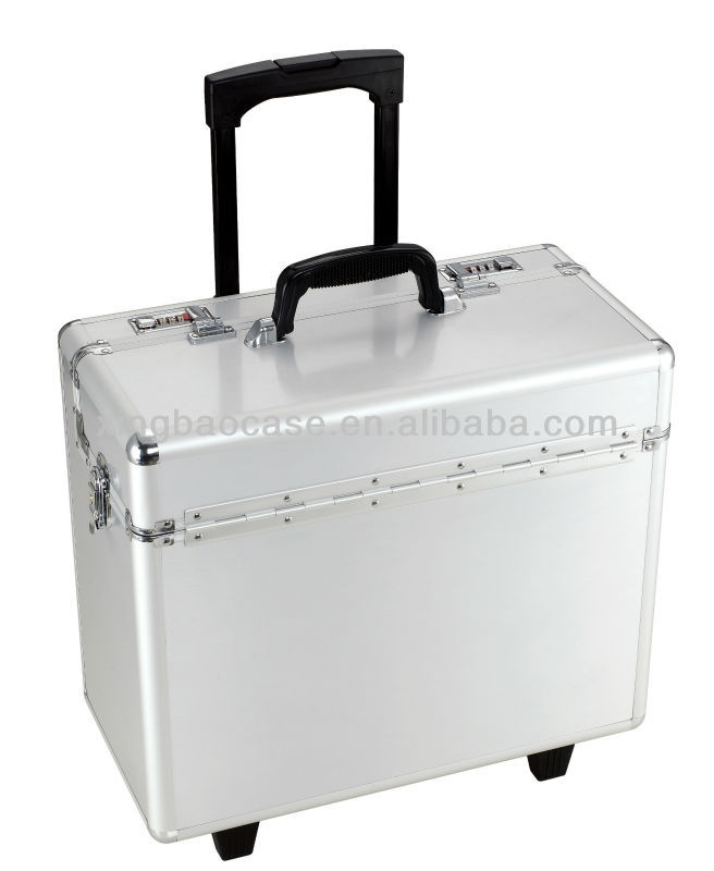 Varnish aluminum hard case luggage online,cheap luggage cases with Jacquard and Bag inner,jewelry trolley case