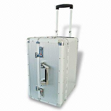 Plain aluminum hard case luggage weight,china luggage factory,trolley case luggage with Jacquard and Bag inner