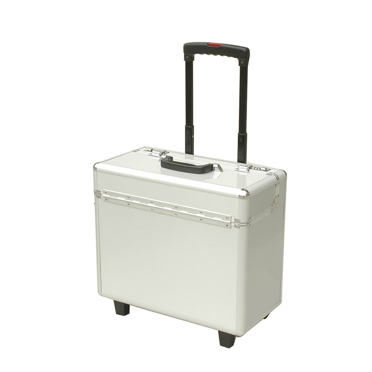 Varnish aluminum hard case luggage online,cheap luggage cases with Jacquard and Bag inner,jewelry trolley case