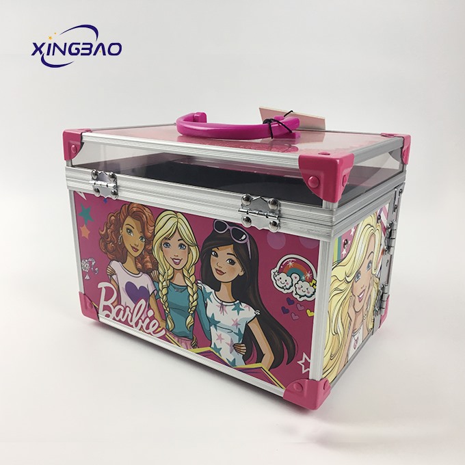 Pink Acrylic With Drawer Makeup Kits For Girls Cosmetic  Case