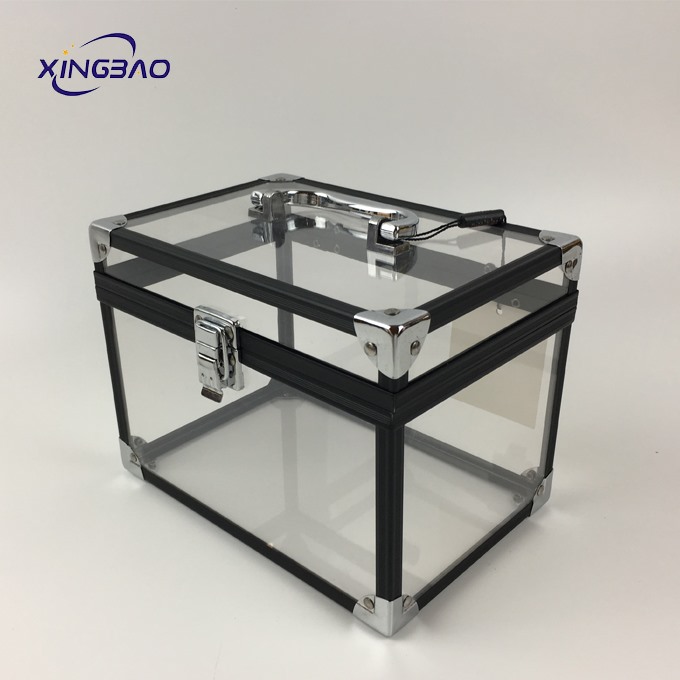 Plastic Material and Cosmetic display Usage Clear Acrylic Cosmetic Case