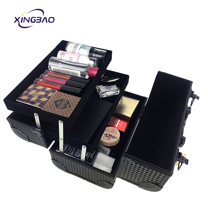 Makeup Train Case Professional Travel Makeup Bag Cosmetic Cases Organizer Portable Cosmetic Box Premium Beauty Cosmetic Storage 