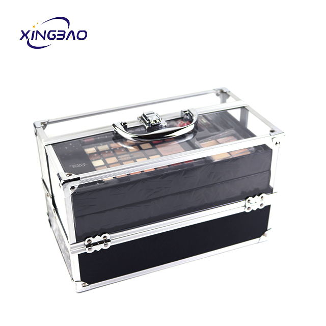 Cosmetic Make Up Complete Branded Cheap Makeup Kit  OEM Portable Women Aluminum Beauty Case Makeup Boxs