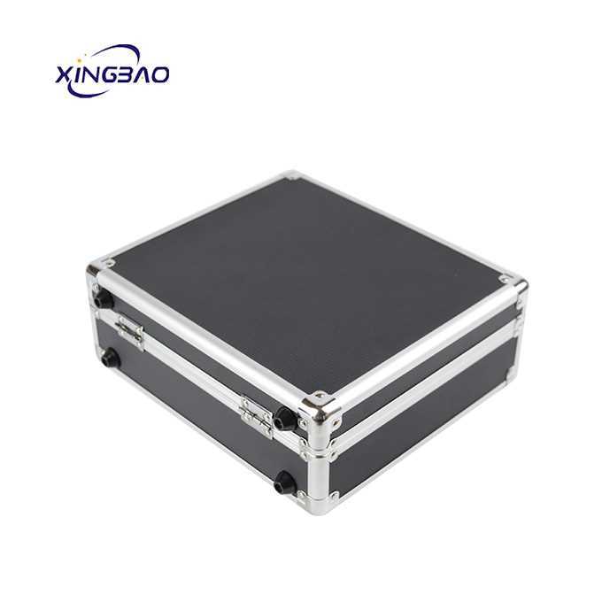 Black tool box Aluminum Case aluminum briefcase hard case with customized size and foam